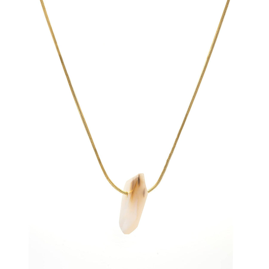 Necklace alloy crystal plated Russian gold