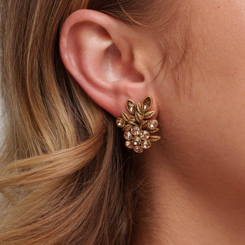Boucles d'oreilles créoles Bloom plaquées or 18 carats 