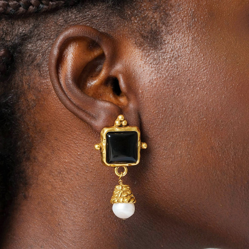 Boucle d'oreille Charm Radiant Plaqué Or 18 carats