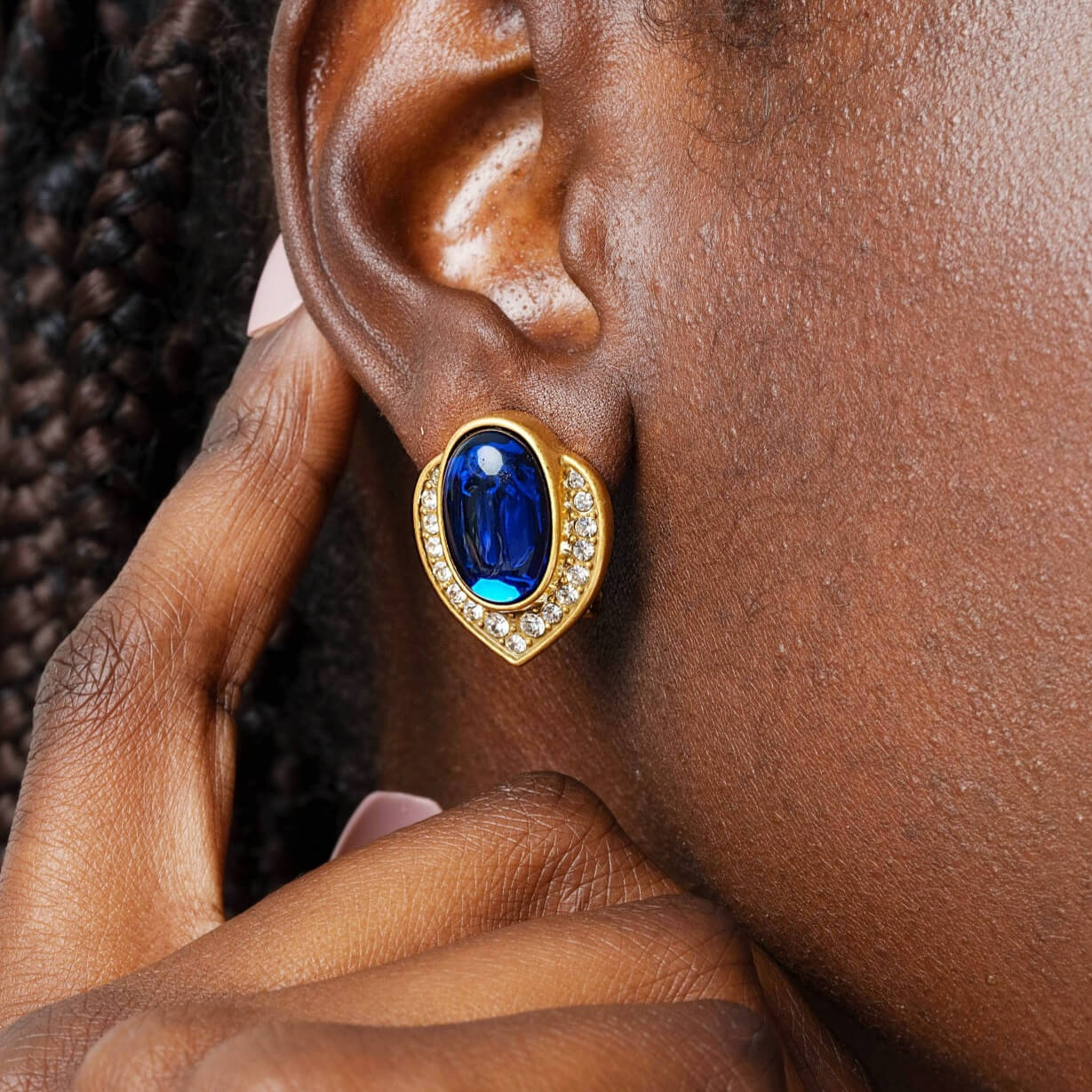 Boucles d'oreilles créoles plaquées or 18 carats Serenity 
