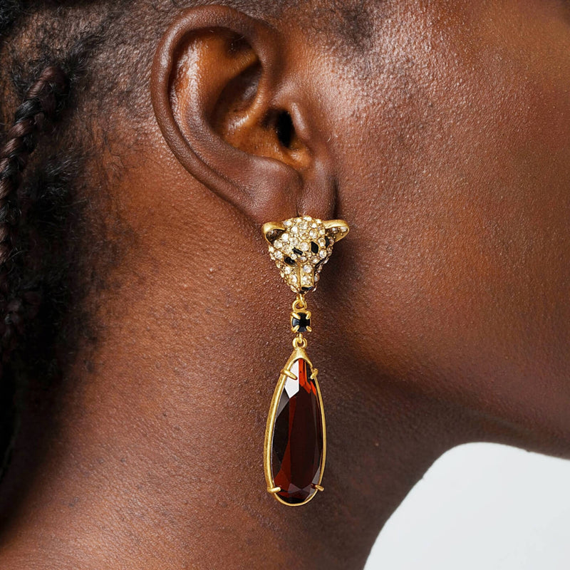 Boucles d'oreilles Majestic Allure plaquées or 18 carats