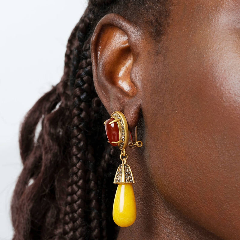 Boucles d'oreilles créoles plaquées or 18 carats Radiance 