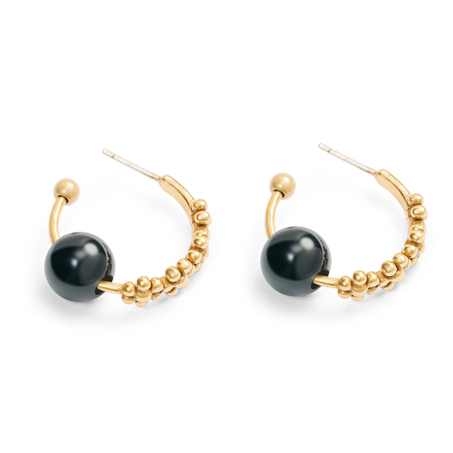 Subtle Luxury Earrings with Austrian crystal and 18K gold-plated finish