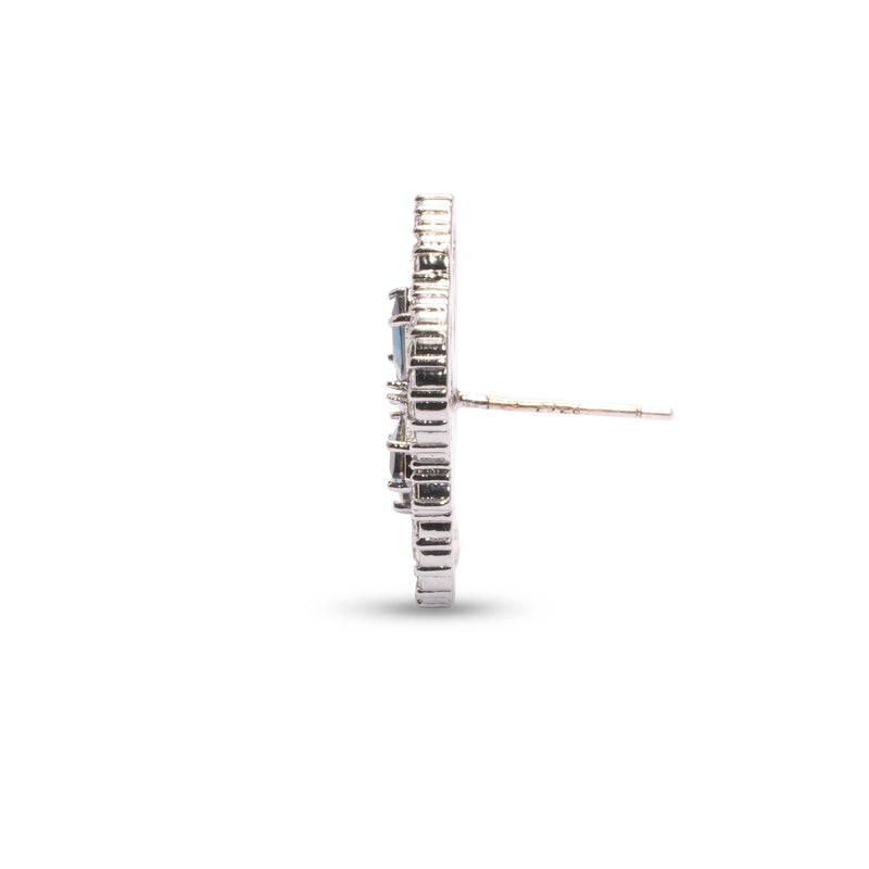 Boucle d'oreille Allure plaquée argent 