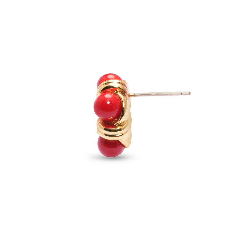 Boucle d'oreille Passionate plaquée or 18 carats 