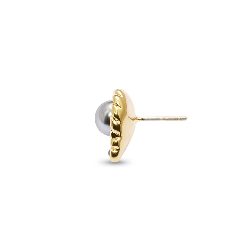 Boucles d'oreilles gracieuses et élégantes en plaqué or 18 carats 