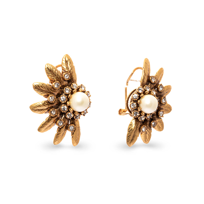 Boucles d'oreilles créoles plaquées or 18 carats Blossom 