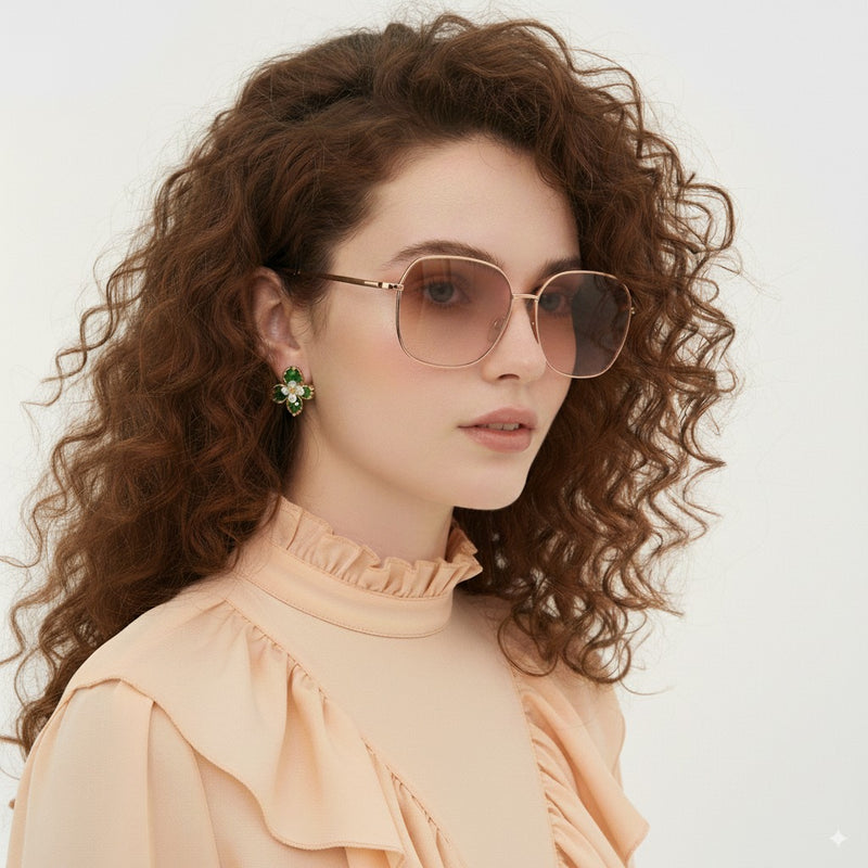 Verdant Bloom Earring 18K Gold Plated