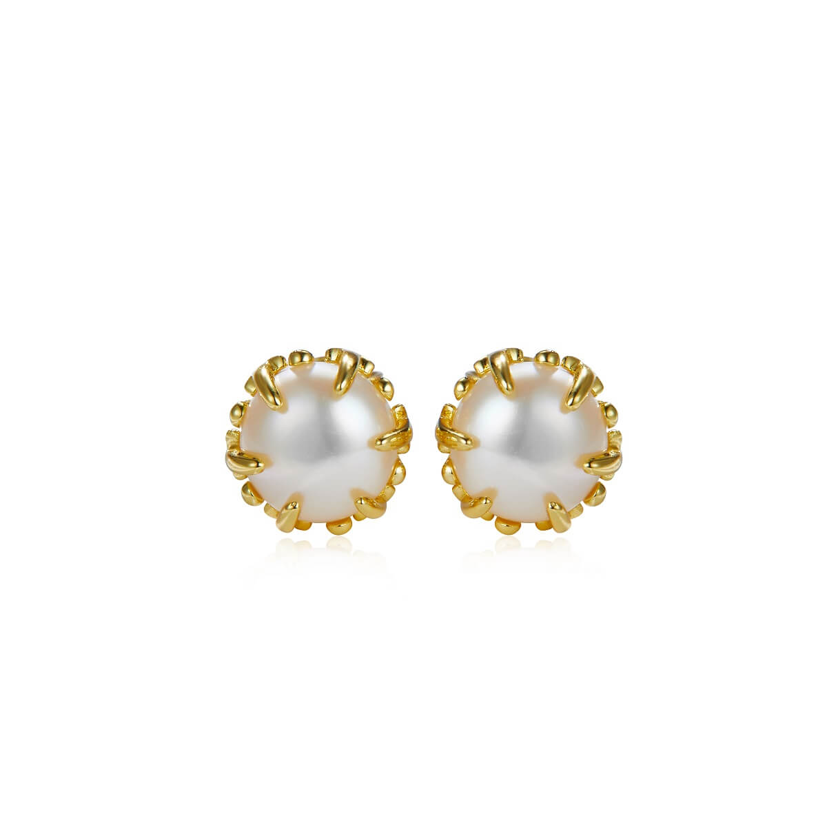 Fresh water Pearl 925 silver stud earrings