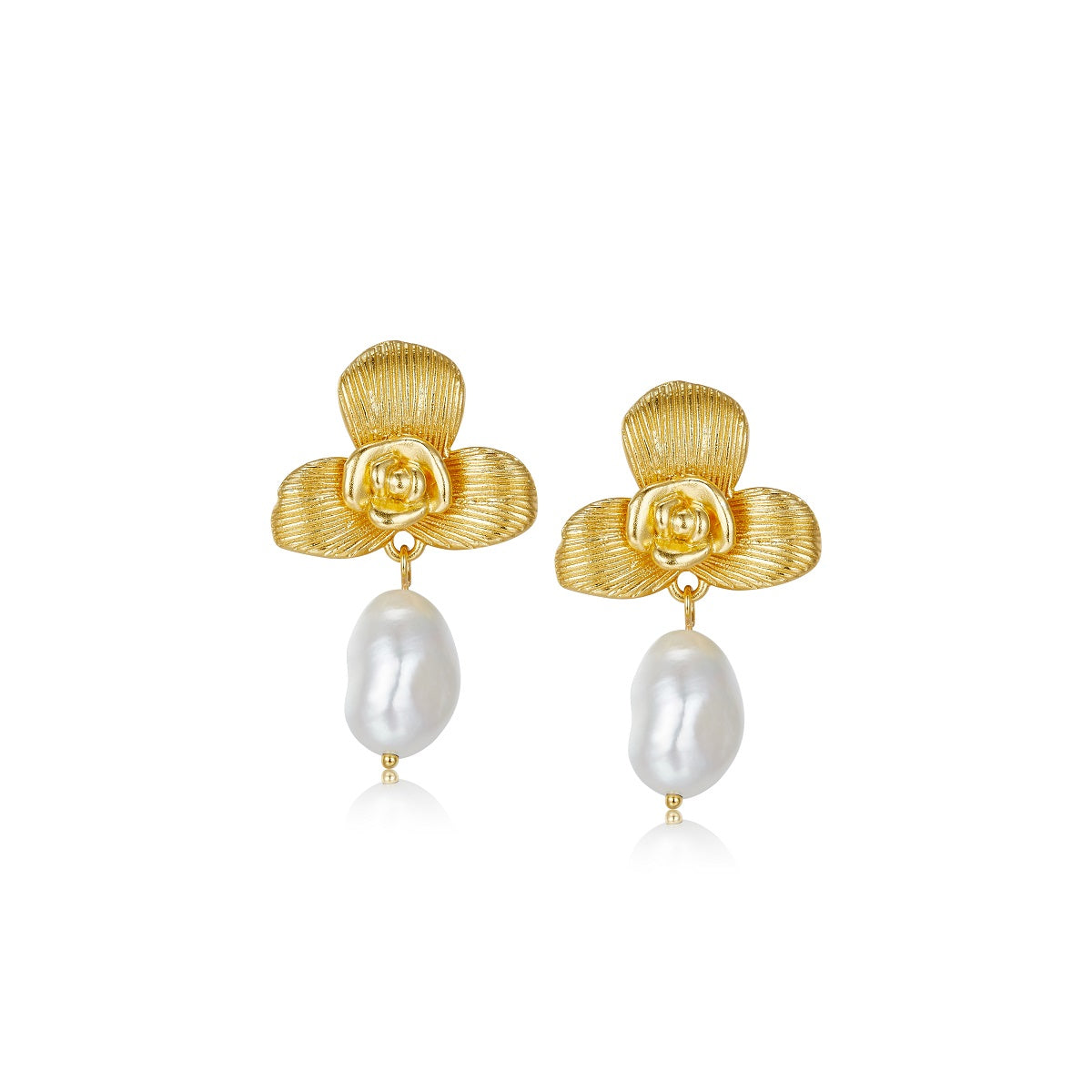 925 silver fresh water shaped pearl ingenious earrings earrings