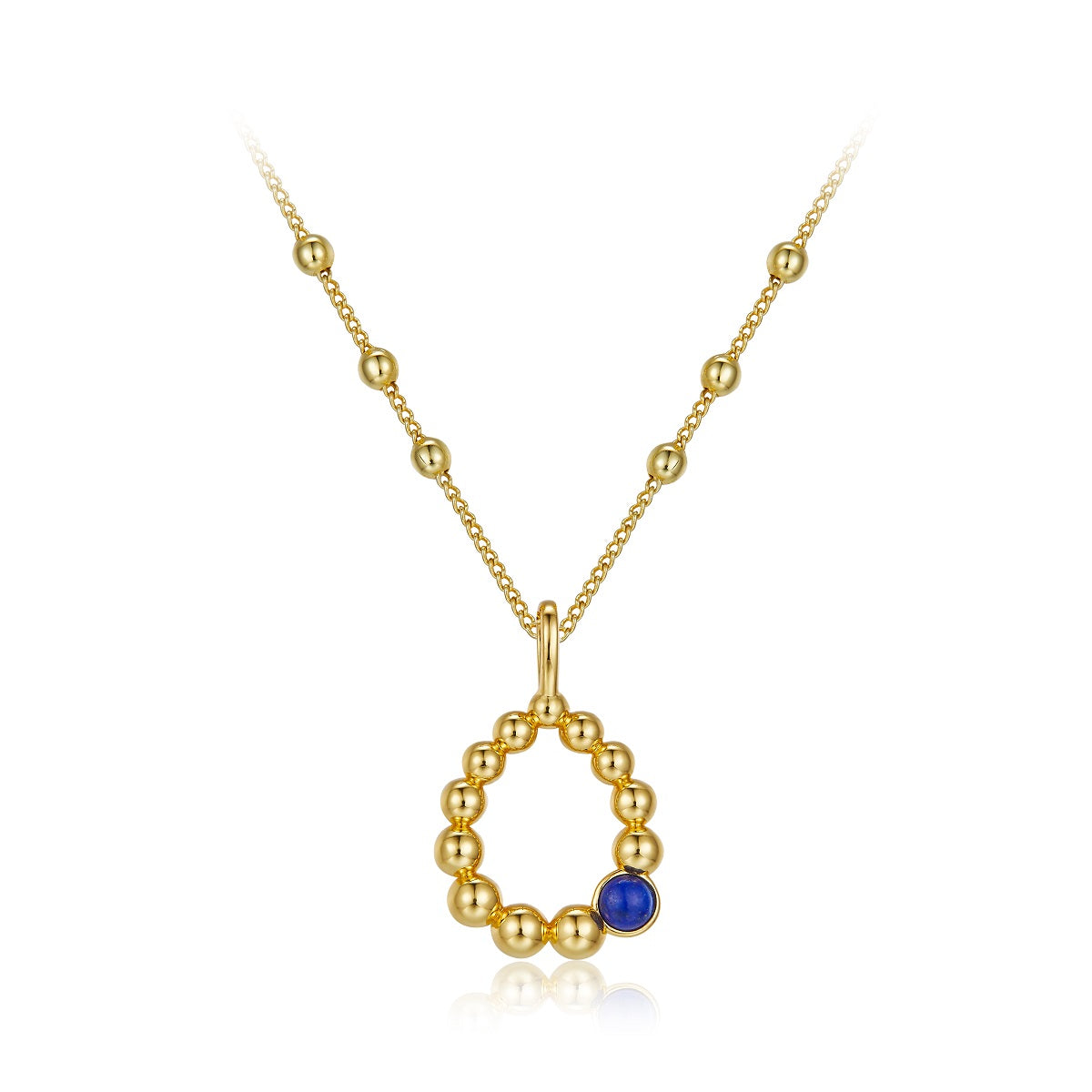 925 silver lapis lazuli pendant necklace