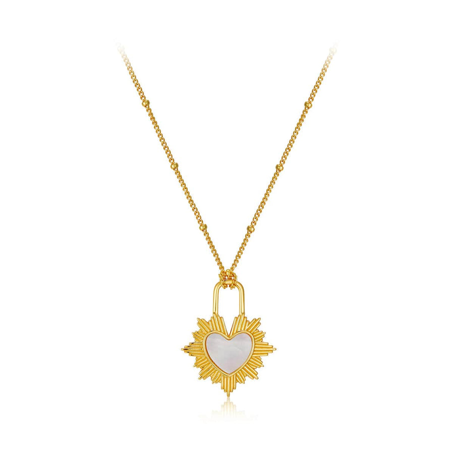 925 silver natural white fritillary pendant necklace