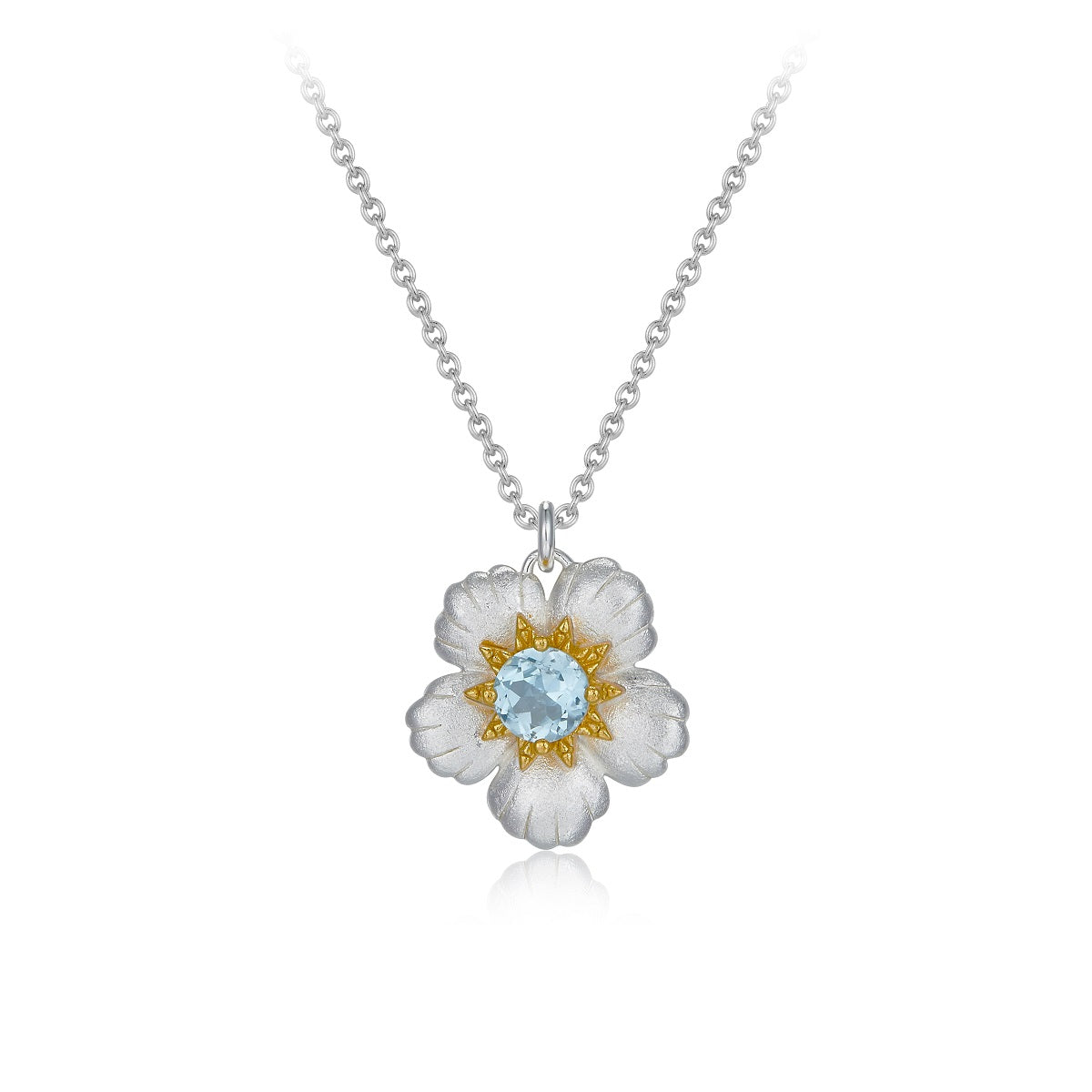 925 silver topaz necklace