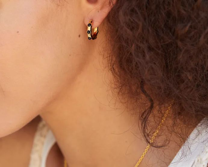 Boucles d'oreilles Rhythm en or vermeil 18 carats