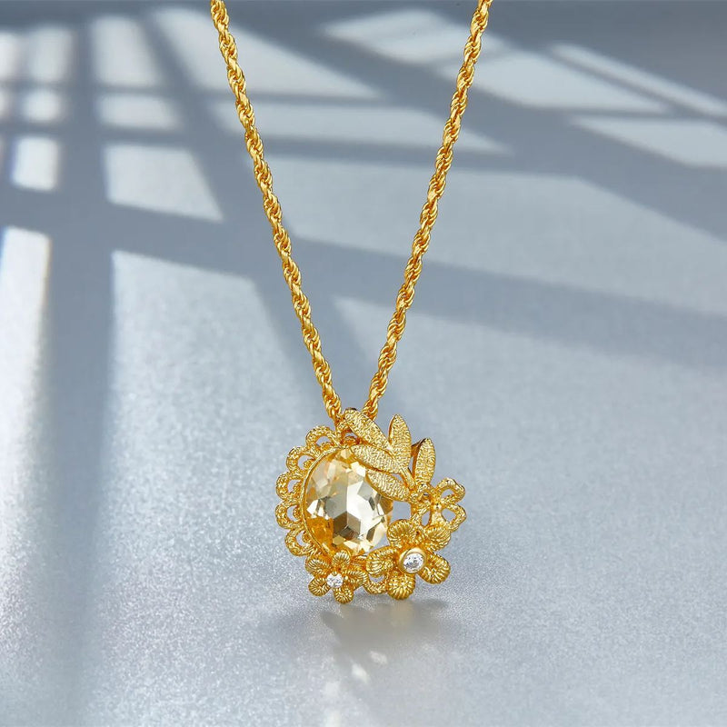 Bloom Necklace 18k Gold Vermeil
