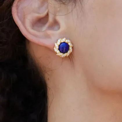 Boucles d'oreilles Blossom en vermeil or 18 carats