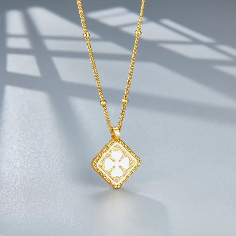 Collier Celestial Bloom en vermeil or 18 carats