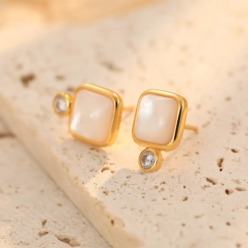 Boucles d'oreilles Pure en or vermeil 18 carats