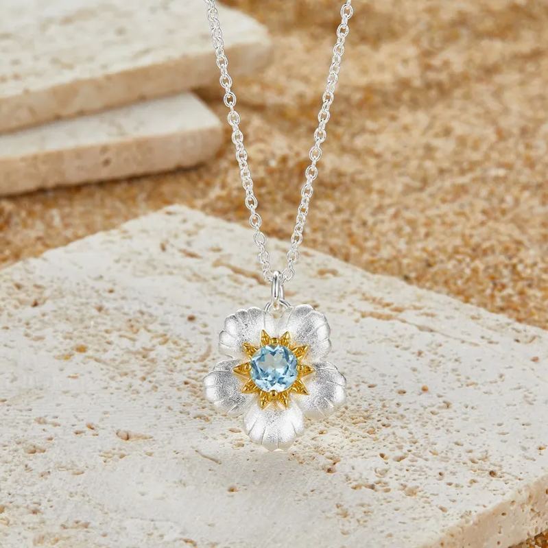 Collier Blossom Or Vermeil 18 Carats 