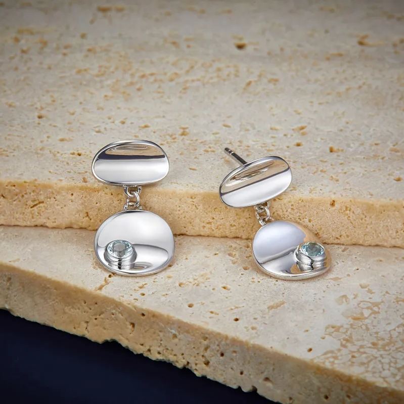 Boucles d'oreilles Dewlight en argent sterling 