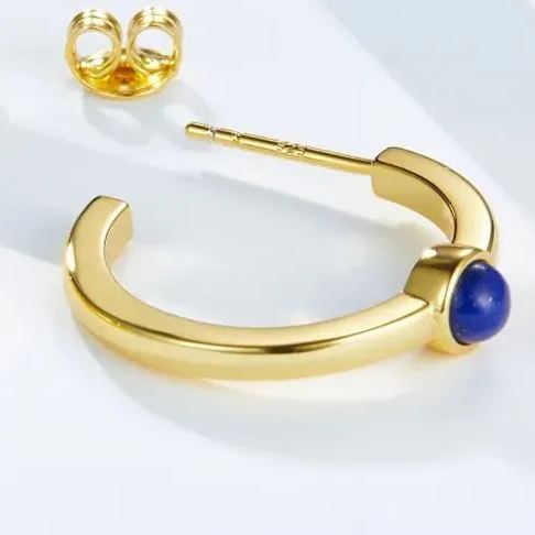 Boucles d'oreilles célestes en or vermeil 18 carats 